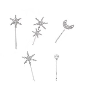 Star Moon Hair Bins