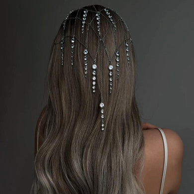 Elegant Bridal Hair Accessory Premium Rhinestone Chain Headband
