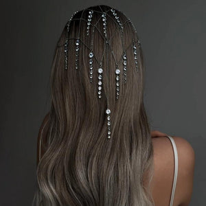 Elegant Bridal Hair Accessory Premium Rhinestone Chain Headband