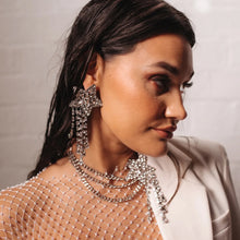 Load image into Gallery viewer, Shiny Crystal Earrings Star Tassels