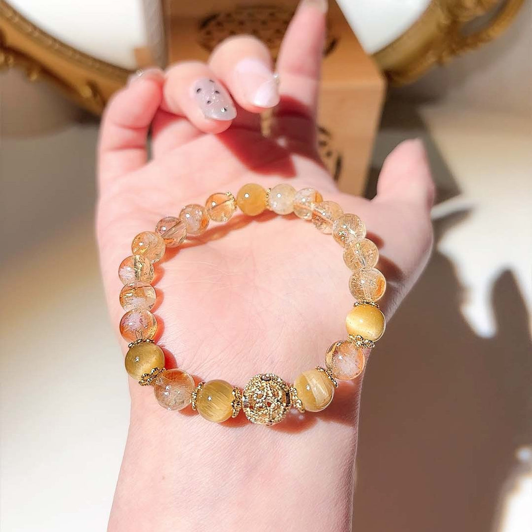 Citrine Crystal Bracelet: Stone of Abundance & Manifestation