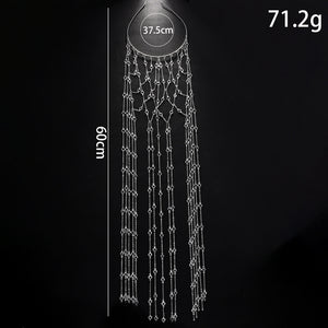 Elegant Bridal Hair Accessory Premium Rhinestone Chain Princess Headband
