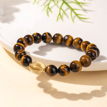Load image into Gallery viewer, Tiger&#39;s Eye Crystal Bracelet: Stone of Courage &amp; Protection