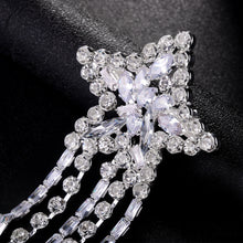 Load image into Gallery viewer, Shiny Crystal Earrings Star Tassels