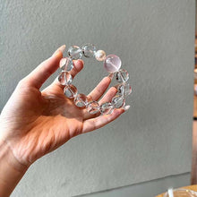 Load image into Gallery viewer, Harmony &amp; Love Crystal Bracelet: Rose Quartz and Clear Quartz Fusion