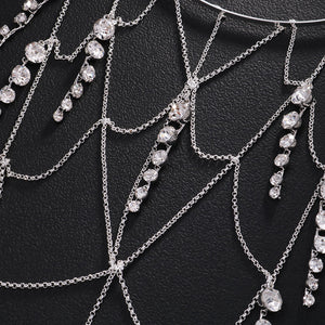 Elegant Bridal Hair Accessory Premium Rhinestone Chain Headband