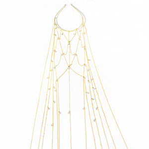 Elegant Bridal Hair Accessory Premium Rhinestone Chain Chic Headband