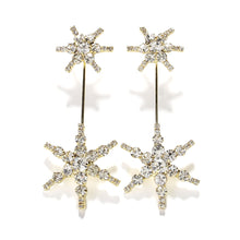 Load image into Gallery viewer, Shiny Crystal Earrings Snow Flakes Style