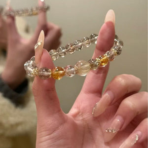 Black Gold Rutilated Quartz Crystal Bracelet: The Ultimate Stone of Protection & Wealth