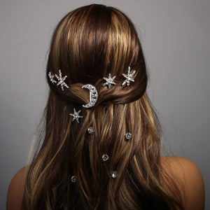 Star Moon Hair Bins
