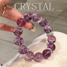 Load image into Gallery viewer, Amethyst Crystal Bracelet: Stone of Spirituality &amp; Peace