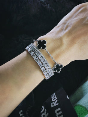 H3LL NO TENNIS CHAIN BRACELET ZIRCON STONES UNISEX JEWELRY