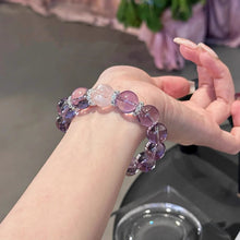 Load image into Gallery viewer, Amethyst Crystal Bracelet: Stone of Spirituality &amp; Peace