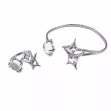 Load image into Gallery viewer, H3LL NO Star, Sparkling Diamond, Open Ring Bracelet, Ring Unisex Women