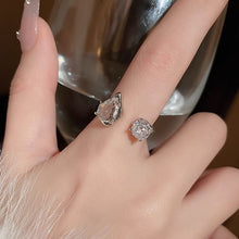 Load image into Gallery viewer, H3LL NO Fashionable Full Diamond Zircon, Unique Design, Light Luxury Fashion Trendy Finger Ring Women