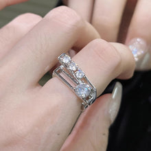 Load image into Gallery viewer, H3LL NO double layered open ring, light luxury, personality, Y2K versatile ring Women