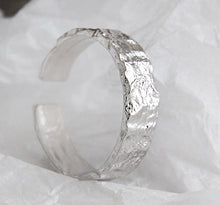Load image into Gallery viewer, Unisex 100% S925 Sterling Silver Plated Gold Wrinkle Ring