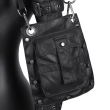 Load image into Gallery viewer, H3LL NO designer steampunk armor rocker unisex shoulder bag