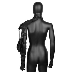 H3LL NO designer steampunk armor rocker unisex shoulder bag