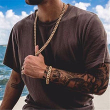 Load image into Gallery viewer, Hip Hop 13MM Miami Cuban Link Chain Necklace Bracelet
