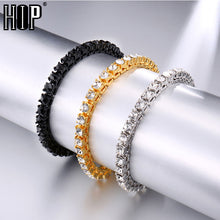 Load image into Gallery viewer, Hip Hop Bling Iced Out Diamond Crystal Bracelet Tennis Chain