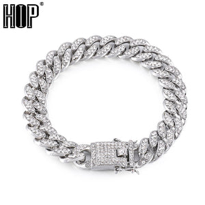 Hip Hop Men's Crystal Chain Bracelet
