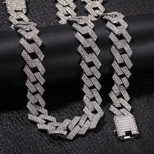20mm Cuban Link Chains Necklace Bracelet Jewelry