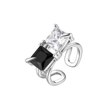 Load image into Gallery viewer, H3LL NO luxury design black-and-white ring female fashion hip-hop unisex accessory