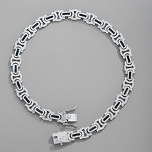 Load image into Gallery viewer, H3LL NO The Byzantine Cuban Chain iced out necklace Unisex men
