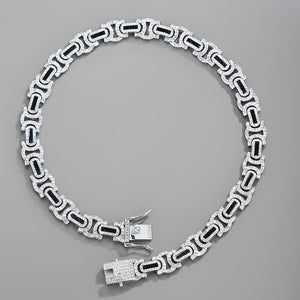 H3LL NO The Byzantine Cuban Chain iced out necklace Unisex men