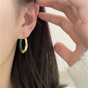 H3LL NO trendy chic vibe earrings female fashion Joker earrings circle jewelry