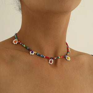 H3LL NO Unisex Designer Trendy Flower Beads  PENDANT Necklace  fashion jewelry fashion womens