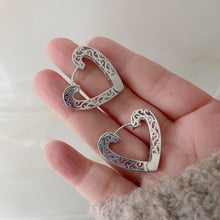 Load image into Gallery viewer, H3LL NO love shape carved chinese style trendy chic female women&#39;s earrings