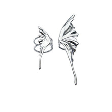 Load image into Gallery viewer, H3LL NO silver color liquid butterfly niche design female ring women&#39;s accessory