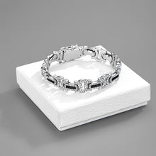 Load image into Gallery viewer, H3LL NO The Byzantine Cuban Chain iced out bracelet Unisex men