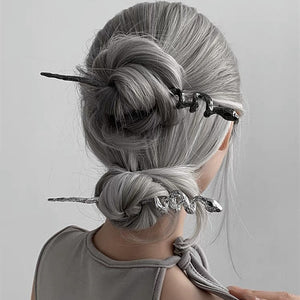 H3LL NO chic trendy snake hairpin (female)  Chinese style headwear modern, simplistic hair ornament
