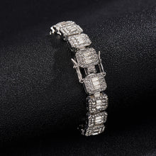 Load image into Gallery viewer, H3LL NO iced out Rock sugar chain bracelet 12mm unisex men