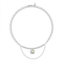 Load image into Gallery viewer, H3LL NO unisex multi wearing Necklace silver color