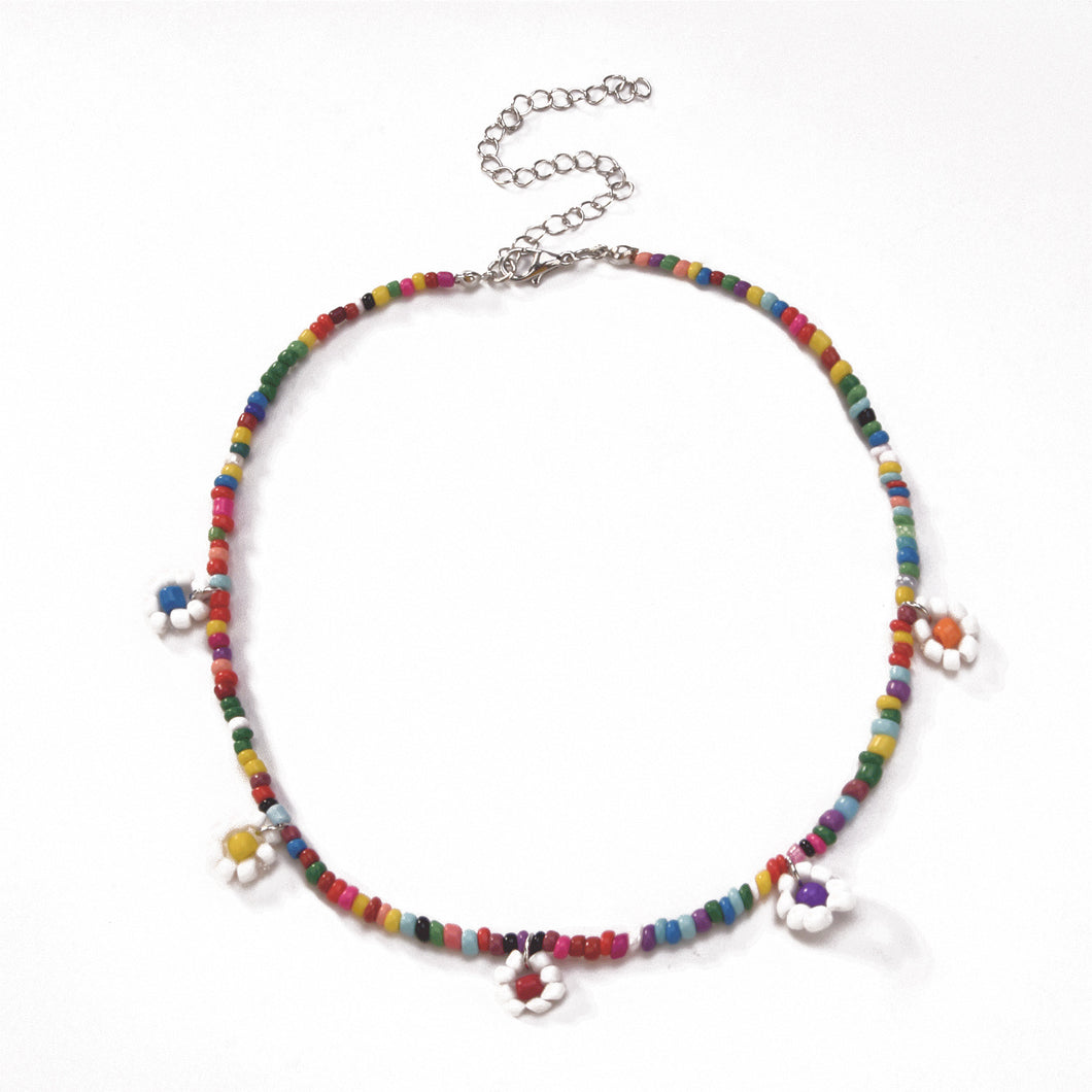 H3LL NO Unisex Designer Trendy Flower Beads  PENDANT Necklace  fashion jewelry fashion womens
