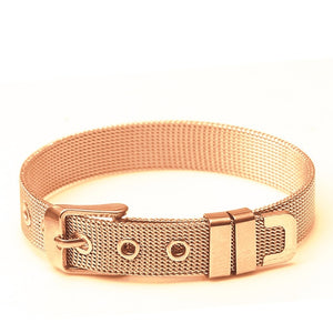 Trendy Stainless Steel Mesh Unisex Belt Bracelets