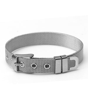 Trendy Stainless Steel Mesh Unisex Belt Bracelets